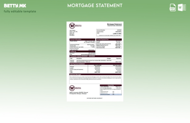 модерен стил Никарагва извод за хипотека на Банко де ла продукција Шаблон за Wor